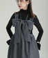 Bow Strap Wool Dress